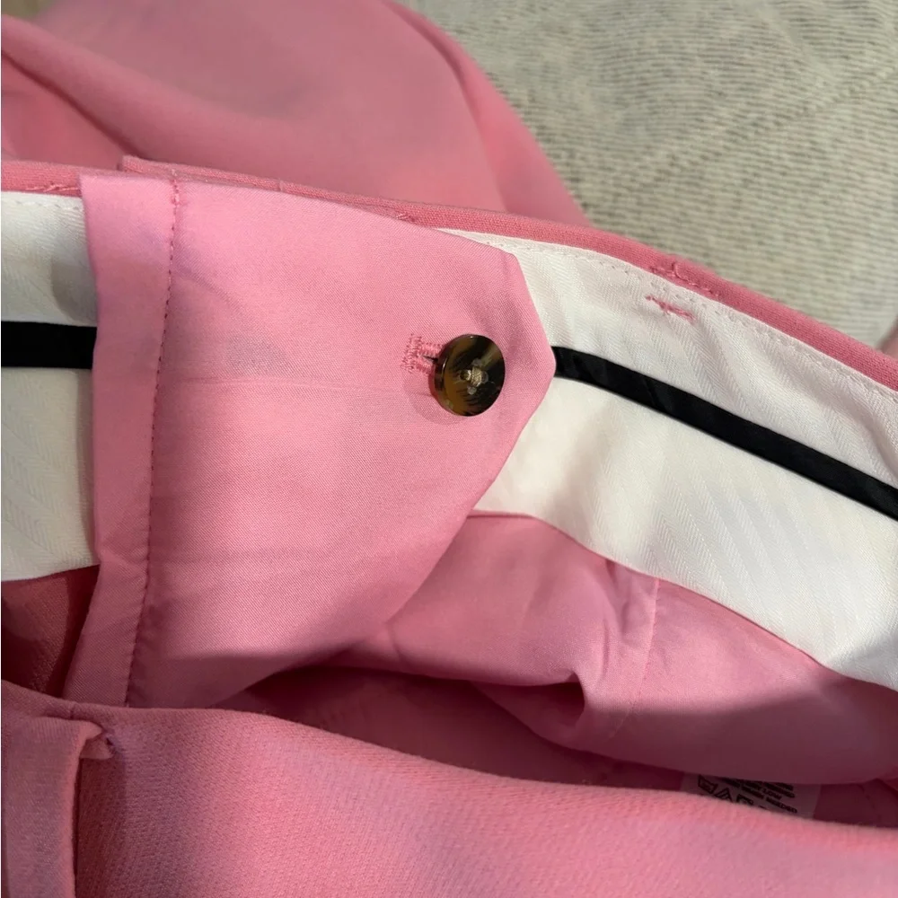 Ann Taylor The Jayne Trouser Pink Mid Rise Career Pants NWT Size 6 Petite - Picture 6 of 7